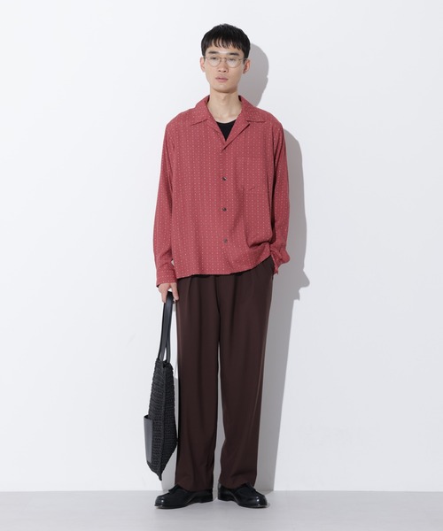 Apo(s)ture(アポスチャー)の「JOHAN-006/TRワンタックテーパードパンツ(スラックス・メンズ・ベージュ/ブラウン/グレー/ブラック・XS/S/M/L/XL)」の14枚目の写真