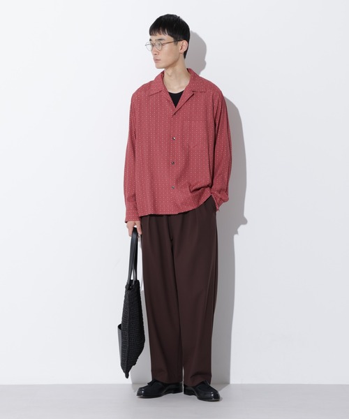 Apo(s)ture(アポスチャー)の「JOHAN-006/TRワンタックテーパードパンツ(スラックス・メンズ・ベージュ/ブラウン/グレー/ブラック・XS/S/M/L/XL)」の15枚目の写真