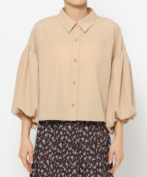 mysty woman(ミスティウーマン)の「バルーンスリーブシャツ 143236(シャツ/ブラウス・レディース・ブラック/オフホワイト/ベージュ・FREE)」の10枚目の写真