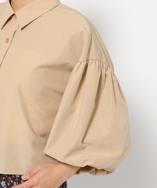 mysty woman(ミスティウーマン)の「バルーンスリーブシャツ 143236(シャツ/ブラウス・レディース・ブラック/オフホワイト/ベージュ・FREE)」の14枚目の写真