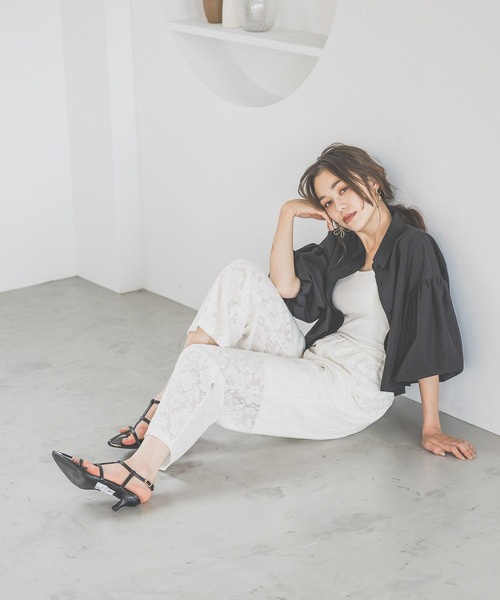 mysty woman(ミスティウーマン)の「バルーンスリーブシャツ 143236(シャツ/ブラウス・レディース・ブラック/オフホワイト/ベージュ・FREE)」の17枚目の写真