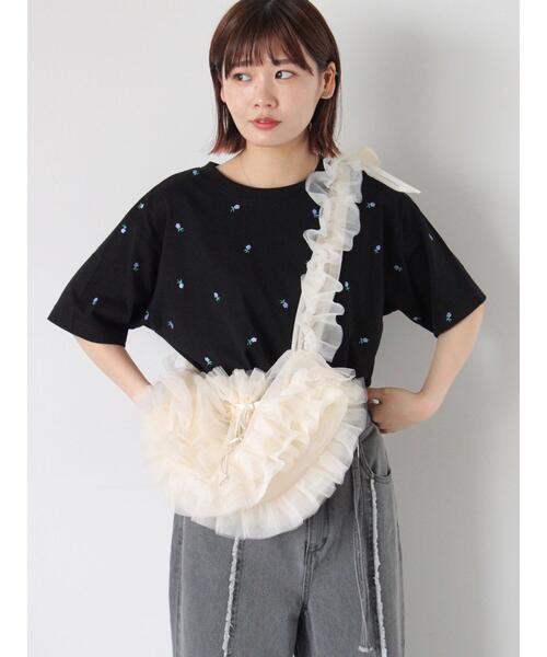 ehka sopo（エヘカソポ）の「チュールマルチWAYフリルバッグ（ハンドバッグ・レディース・ブラック/グレー/キナリ・F）」の13枚目の写真