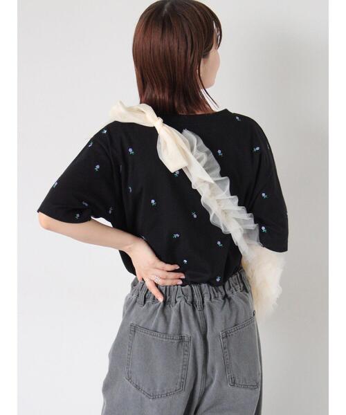 ehka sopo（エヘカソポ）の「チュールマルチWAYフリルバッグ（ハンドバッグ・レディース・ブラック/グレー/キナリ・F）」の15枚目の写真