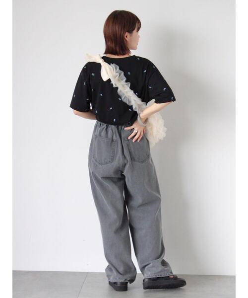 ehka sopo（エヘカソポ）の「チュールマルチWAYフリルバッグ（ハンドバッグ・レディース・ブラック/グレー/キナリ・F）」の19枚目の写真