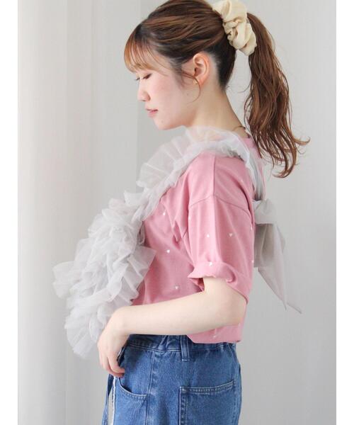 ehka sopo（エヘカソポ）の「チュールマルチWAYフリルバッグ（ハンドバッグ・レディース・ブラック/グレー/キナリ・F）」の21枚目の写真