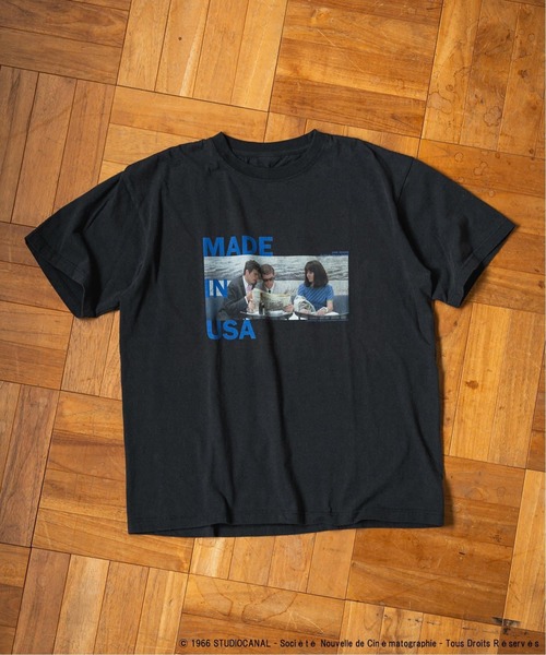 EDIFICE（エディフィス）の「《追加》Jean-Luc Godard ウォッシュ加工 プリントTシャツ（Tシャツ/カットソー・メンズ・ブラック×ブラック/ブラック/ブラックミックス/スミクロ・MEDIUM/LARGE）」の3枚目の写真