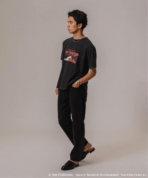 EDIFICE（エディフィス）の「《追加》Jean-Luc Godard ウォッシュ加工 プリントTシャツ（Tシャツ/カットソー・メンズ・ブラック×ブラック/ブラック/ブラックミックス/スミクロ・MEDIUM/LARGE）」の10枚目の写真