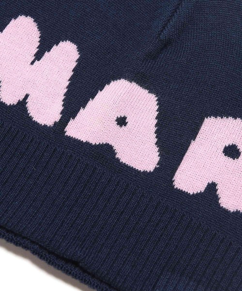 MARNI(マルニ)の「MARNI(マルニ)Kids & Junior ウールブレンドブランドロゴキャップ(ニットキャップ/ビーニー・キッズ・ネイビー/グリーン/レッド・Ⅲ/Ⅱ/Ⅰ)」の7枚目の写真
