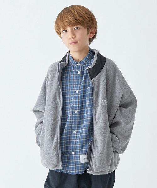 GENERATOR（ジェネレーター）の「GENERATOR/ジェネレーター フリーススタンドカラーJK（その他アウター・キッズ・ホワイト系その他2/トップグレー/ブラック・M/L/XL）」の3枚目の写真