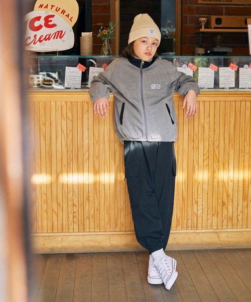 GENERATOR（ジェネレーター）の「GENERATOR/ジェネレーター フリーススタンドカラーJK（その他アウター・キッズ・ホワイト系その他2/トップグレー/ブラック・M/L/XL）」の11枚目の写真