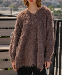 RETRO GIRL（レトロガール）の「VあきチュニックNT（ニット/セーター）」