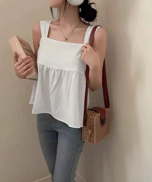 Dita Muaj.(ディータムアージュ)の「バックリボンシンプルチュニック(チュニック・レディース・ホワイト/ブラック/イエロー・FREE)」の12枚目の写真