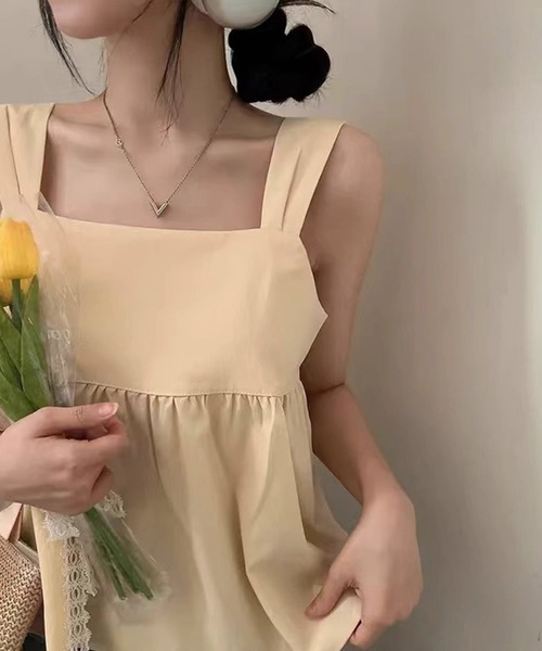 Dita Muaj.(ディータムアージュ)の「バックリボンシンプルチュニック(チュニック・レディース・ホワイト/ブラック/イエロー・FREE)」の15枚目の写真