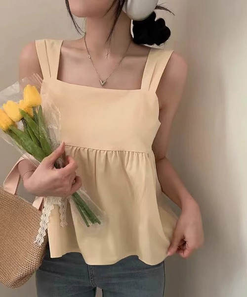 Dita Muaj.(ディータムアージュ)の「バックリボンシンプルチュニック(チュニック・レディース・ホワイト/ブラック/イエロー・FREE)」の16枚目の写真