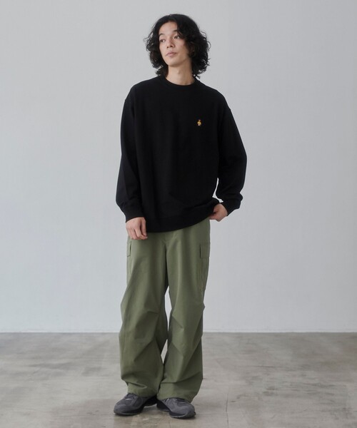 coen(コーエン)の「リップストップ6ポケットワイドカーゴパンツ(カーゴパンツ・メンズ・ブラック/オリーブ・S/M/L/XL)」の12枚目の写真