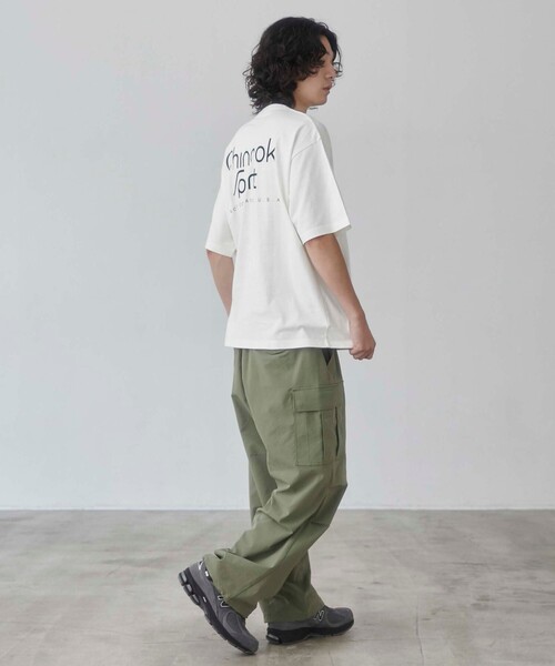 coen(コーエン)の「リップストップ6ポケットワイドカーゴパンツ(カーゴパンツ・メンズ・ブラック/オリーブ・S/M/L/XL)」の17枚目の写真