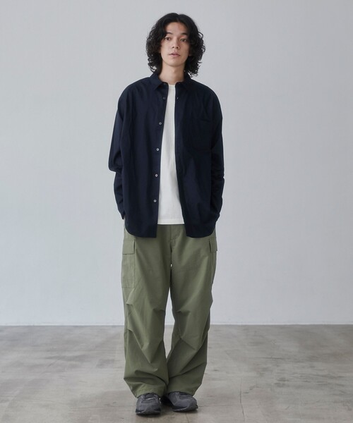 coen(コーエン)の「リップストップ6ポケットワイドカーゴパンツ(カーゴパンツ・メンズ・ブラック/オリーブ・S/M/L/XL)」の18枚目の写真