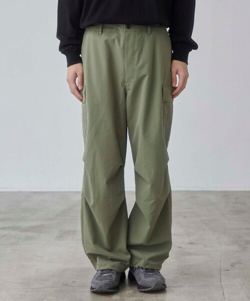 coen(コーエン)の「リップストップ6ポケットワイドカーゴパンツ(カーゴパンツ・メンズ・ブラック/オリーブ・S/M/L/XL)」の20枚目の写真