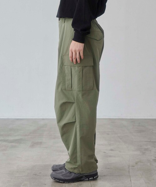 coen(コーエン)の「リップストップ6ポケットワイドカーゴパンツ(カーゴパンツ・メンズ・ブラック/オリーブ・S/M/L/XL)」の21枚目の写真