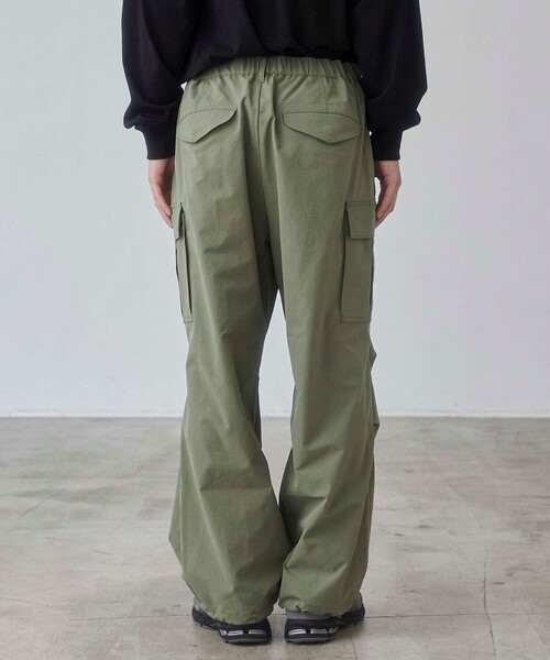 coen(コーエン)の「リップストップ6ポケットワイドカーゴパンツ(カーゴパンツ・メンズ・ブラック/オリーブ・S/M/L/XL)」の22枚目の写真