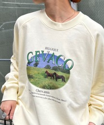 GEVACO | 【GEVACO/ゲバコ】裏毛フォトプリントスウェットクループルオーバー(スウェット)
