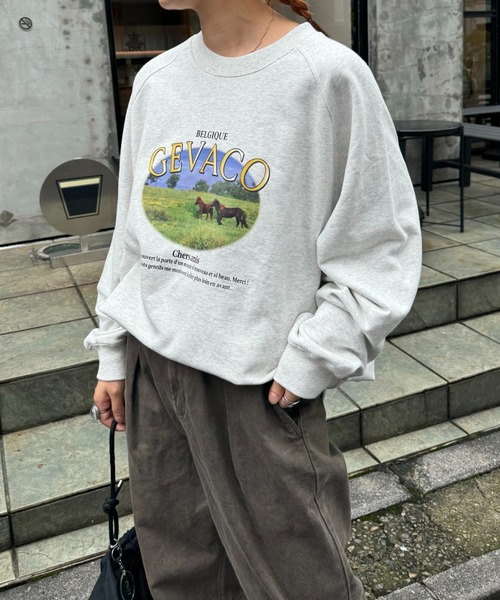 GEVACO（ゲバコ）の「【GEVACO/ゲバコ】裏毛フォトプリント