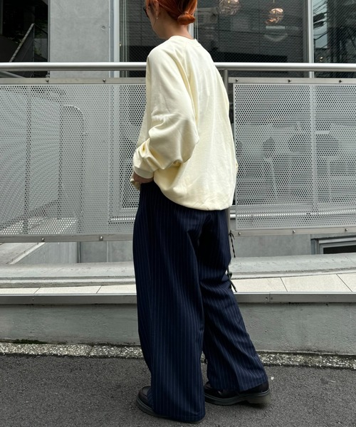 GEVACO（ゲバコ）の「【GEVACO/ゲバコ】裏毛フォトプリントスウェットクループルオーバー（スウェット・メンズ・ベージュ/グリーン/ライトグレー・SMALL/MEDIUM/LARGE）」の21枚目の写真