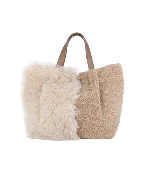 T・S・L(ティーエスエル)の「ファー切り替えトートバッグ(トートバッグ・レディース・アイボリー/グレー/モカ・FREE)」の19枚目の写真