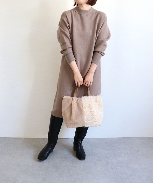 T・S・L(ティーエスエル)の「ファー切り替えトートバッグ(トートバッグ・レディース・アイボリー/グレー/モカ・FREE)」の16枚目の写真