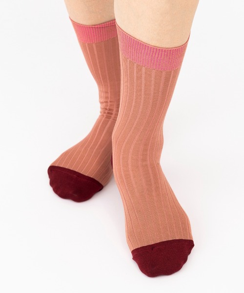 YUQRI（ユクリ）の「【YUQRI】Polite（ソックス/靴下・レディース・パープル系その他2/ホワイト/ブラック/グレー系その他2/グリーン系その他2/ブラウン系その他2/スモークピンク/ベージュ/ダークブラウン/ライトパープル/ライトイエロー・S）」の11枚目の写真