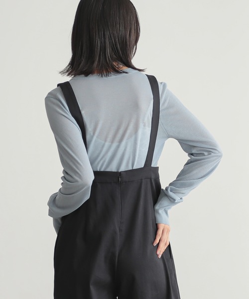 for/c(フォーシー)の「撥水チノカーブサロペットパンツ【サスティナブル】(チノパンツ・レディース・アイボリー/ベージュ/ブラック・LL/M/L)」の22枚目の写真