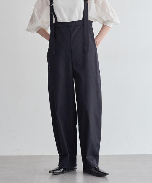 ブルブブ　サロペットパンツ 撥水チノカーブサロペットパンツ【サスティナブル】（チノパンツ