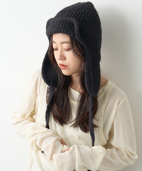 【暖かフーディタイプ♪2色】シャネル ニット帽 CHANEL(シャネル) ニットキャップ・ビーニー(レディース) - 海外