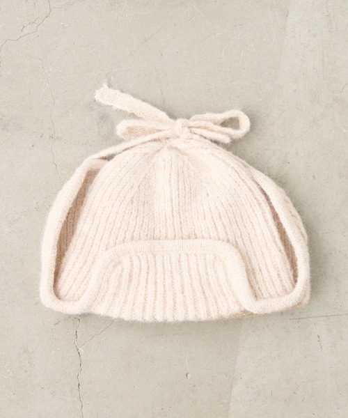 CIAOPANIC TYPY（チャオパニックティピー）の「耳付き2WAYニットフライトキャップ（ニットキャップ/ビーニー・レディース・グレー/オフホワイト/ブラック/ベージュ・ONE SIZE）」の11枚目の写真