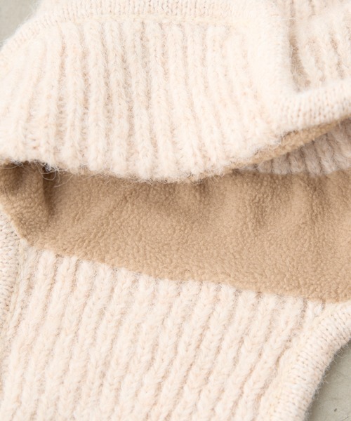 CIAOPANIC TYPY（チャオパニックティピー）の「耳付き2WAYニットフライトキャップ（ニットキャップ/ビーニー・レディース・グレー/オフホワイト/ブラック/ベージュ・ONE SIZE）」の9枚目の写真