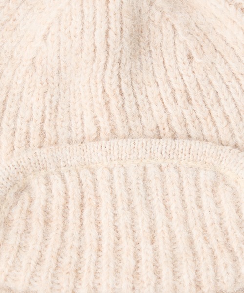 CIAOPANIC TYPY（チャオパニックティピー）の「耳付き2WAYニットフライトキャップ（ニットキャップ/ビーニー・レディース・グレー/オフホワイト/ブラック/ベージュ・ONE SIZE）」の8枚目の写真