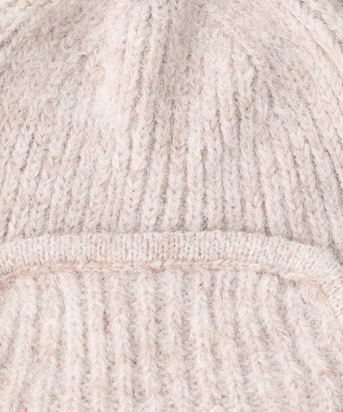 CIAOPANIC TYPY（チャオパニックティピー）の「耳付き2WAYニットフライトキャップ（ニットキャップ/ビーニー・レディース・グレー/オフホワイト/ブラック/ベージュ・ONE SIZE）」の7枚目の写真