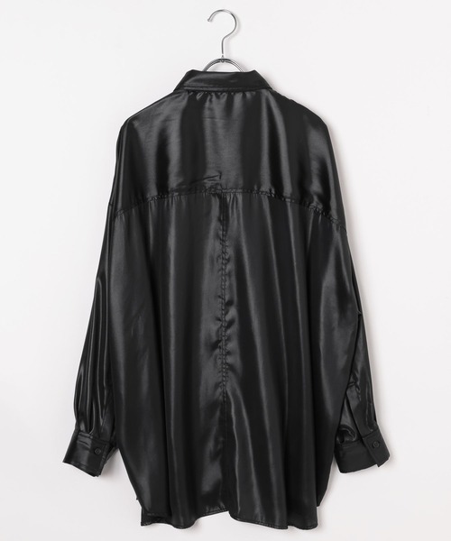 レザーシャツ レザー風BIGシャツ 139147（シャツ/ブラウス）｜LEPSIM
