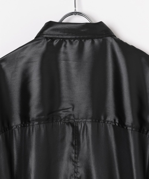 レザーシャツ レザー風BIGシャツ 139147（シャツ/ブラウス）｜LEPSIM