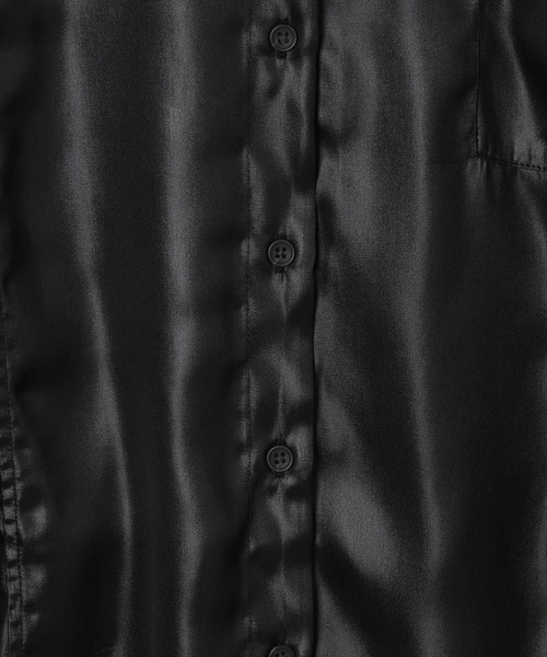 レザーシャツ レザー風BIGシャツ 139147（シャツ/ブラウス）｜LEPSIM