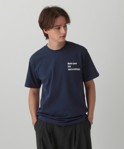 LURAKU(ルラク)の「【LURAKU】 LURAKU Embroidered Tee - LURAKU 刺繍T(Tシャツ/カットソー・メンズ・ブラック/ネイビー/ホワイト・LARGE/MEDIUM/SMALL)」の3枚目の写真