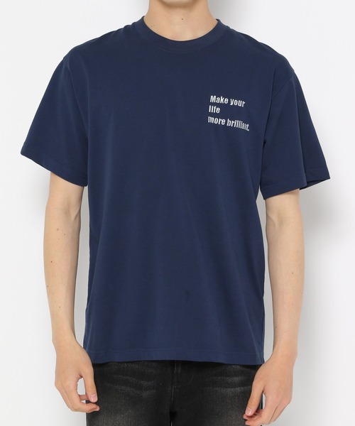 LURAKU(ルラク)の「【LURAKU】 LURAKU Embroidered Tee - LURAKU 刺繍T(Tシャツ/カットソー・メンズ・ブラック/ネイビー/ホワイト・LARGE/MEDIUM/SMALL)」の5枚目の写真