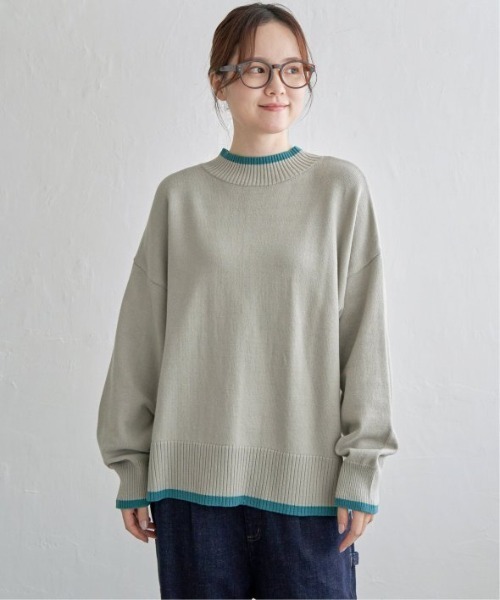 LBC（エルビーシー）の「配色リブプルオーバー（ニット/セーター・レディース・ミント/ダークラベンダー/グレー・M/L）」の15枚目の写真