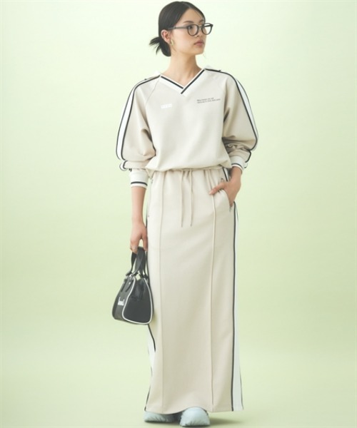 TTOL（トール）の「サイドラインリラックススカート（スカート・レディース・ベージュ/ブラック・M-L/L-XL）」の18枚目の写真