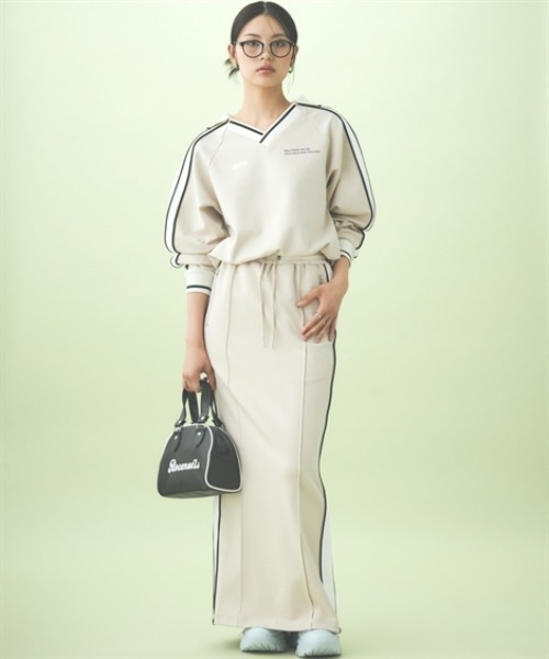 TTOL（トール）の「サイドラインリラックススカート（スカート・レディース・ベージュ/ブラック・M-L/L-XL）」の19枚目の写真