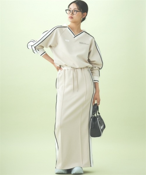 TTOL（トール）の「サイドラインリラックススカート（スカート・レディース・ベージュ/ブラック・M-L/L-XL）」の21枚目の写真