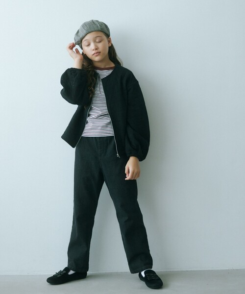 green label relaxing（グリーンレーベルリラクシング）の「TJ GLR リボン オペラシューズ  / キッズ  22cm-23cm（その他シューズ・キッズ・ブラック/オレンジ系その他・22cm/23cm）」の3枚目の写真