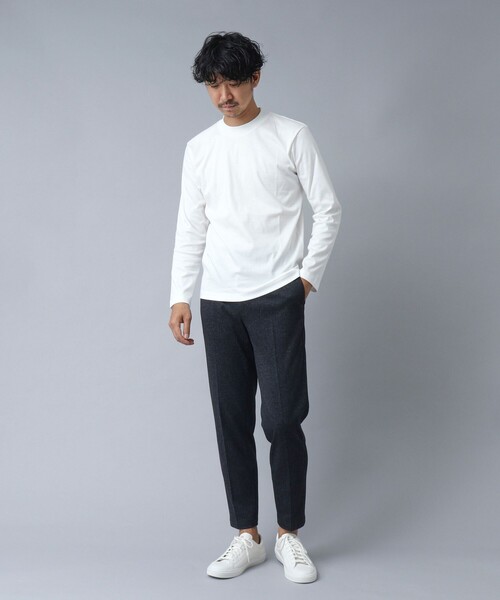 NOLLEY’S（ノーリーズ）の「【ACTIVE SECT】《限定展開》マルチファンクション ハーフモックロンT（Tシャツ/カットソー・メンズ・ブラック/ダークネイビー/ホワイト・S/L/XL/M）」の17枚目の写真