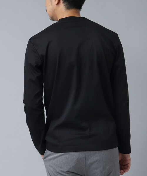 NOLLEY’S（ノーリーズ）の「【ACTIVE SECT】《限定展開》マルチファンクション ハーフモックロンT（Tシャツ/カットソー・メンズ・ブラック/ダークネイビー/ホワイト・S/L/XL/M）」の9枚目の写真