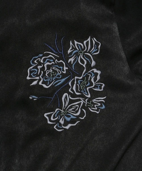 HARE（ハレ）の「トロミシシュウシャツ(HARE)（シャツ/ブラウス・レディース・ブラック/パープル・FREE）」の20枚目の写真